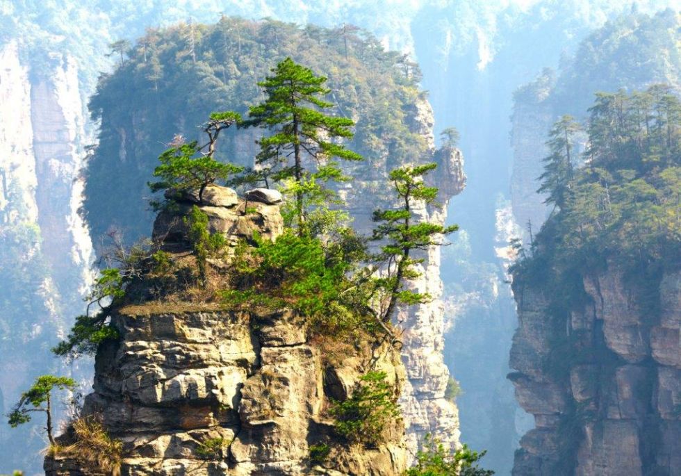 Chiny, prowincja Hunan. Góry Zhangjiajie.